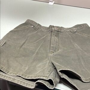Olive Green Casual Shorts